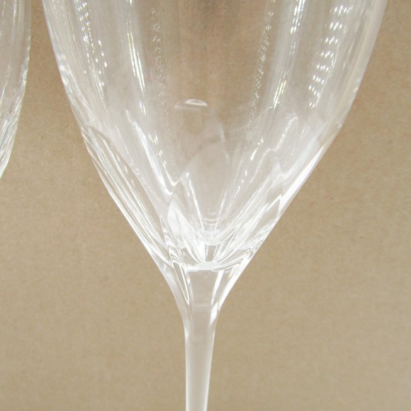 Kate Spade Lenox Harrison Crystal Wine Glasses Set of 2 Etched Stemware - Picture 2 of 9